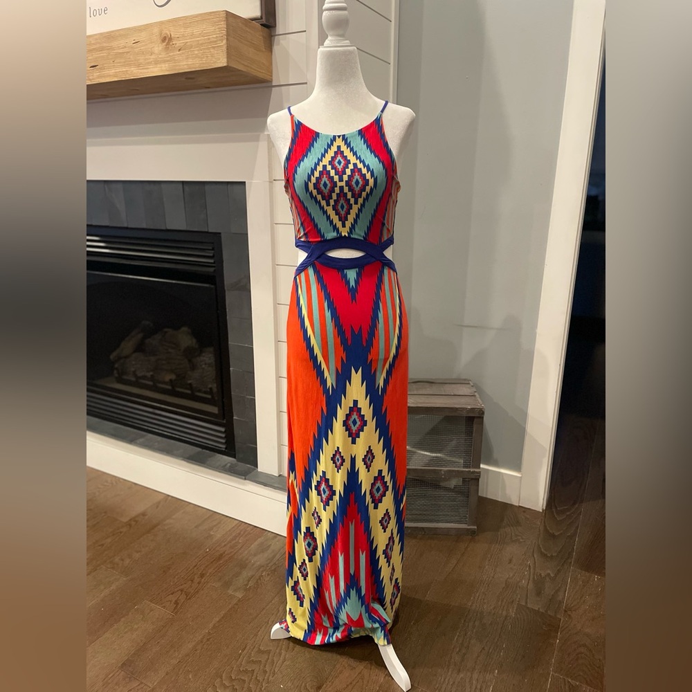 Patagonia Vibrant Patterned Maxi Dress
